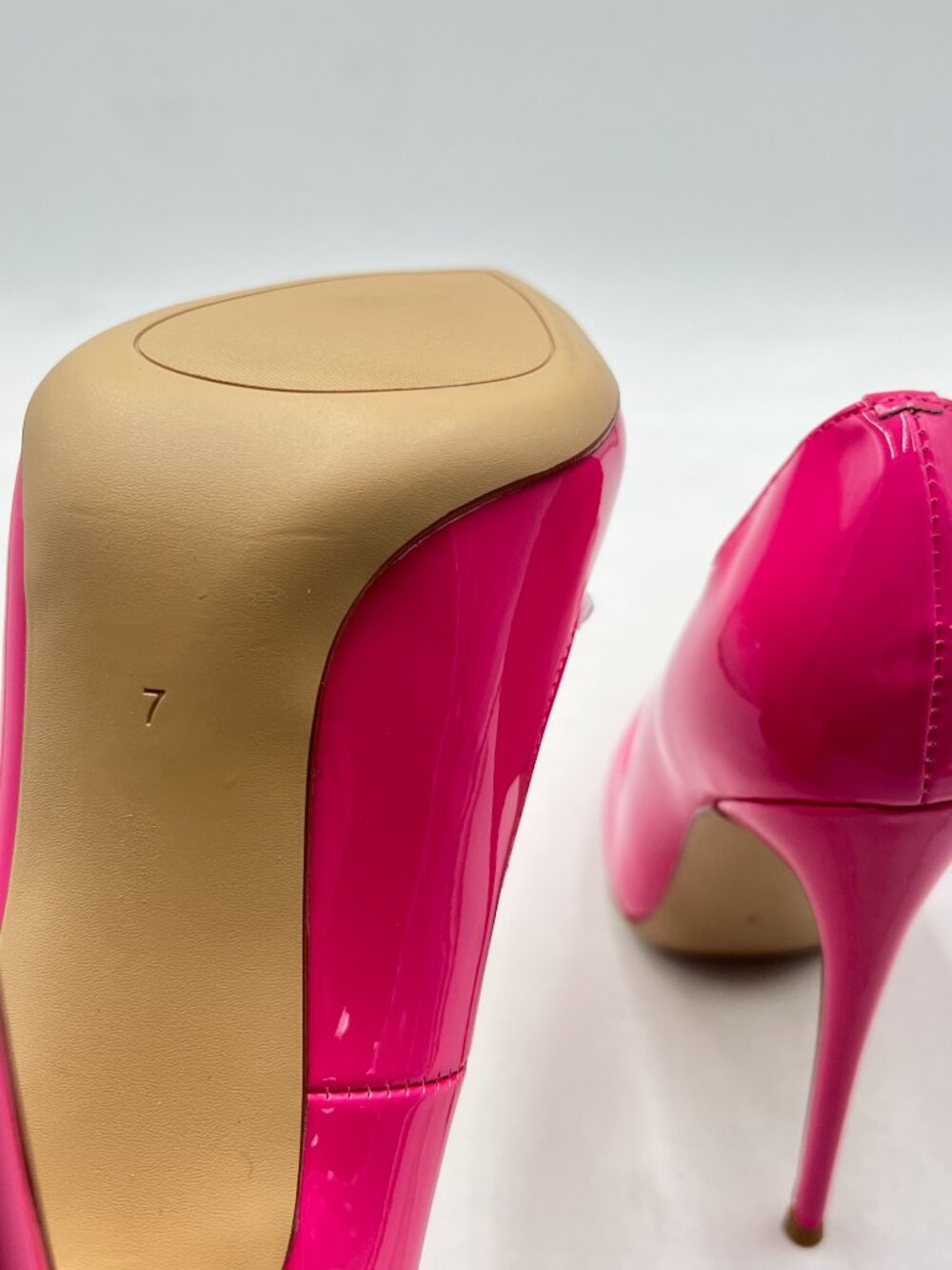 FSJ Hot Pink Pointed Toe High Heels Sexy Stiletto Pumps Office Lady Casual Shoes - Picture 6 of 8